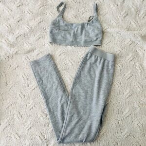 Gilly Hicks Ribbed Lounge Legging Set